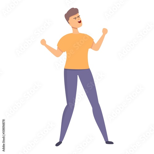 Cry from the heart icon cartoon vector. Stress reduction. Noise recession