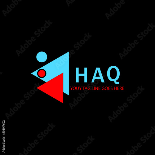 HAQ letter logo creative design with vector graphic photo