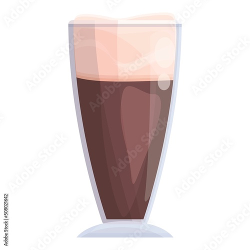 Austrian black beer icon cartoon vector. Cuisine food. Drink beverage