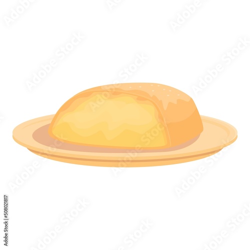 Restaurant food icon cartoon vector. Austrian cuisine. National menu