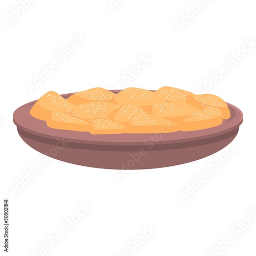 National austrian food icon cartoon vector. Austria cuisine. Restaurant food
