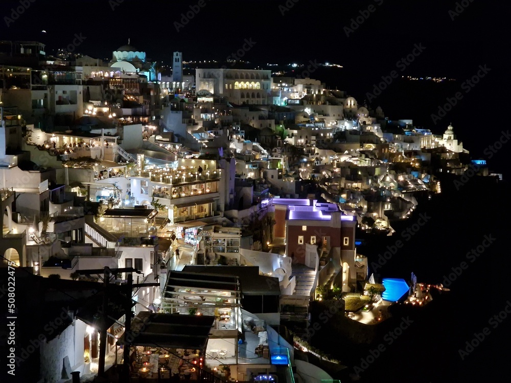 Obraz premium Oia at night