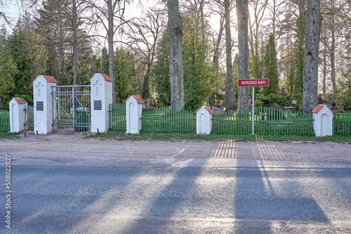 Hercogu kapi in Latvia. View from the main entrance. photo