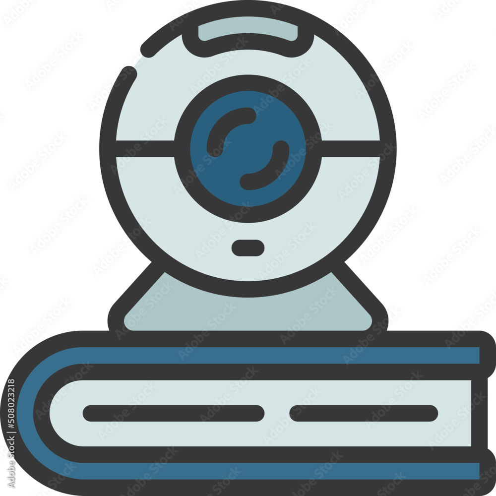 Webcam On Book Icon