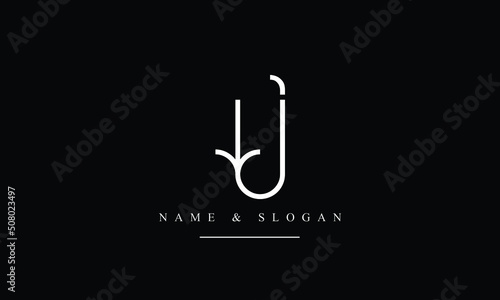 TJ, JT, T, J abstract letters logo monogram