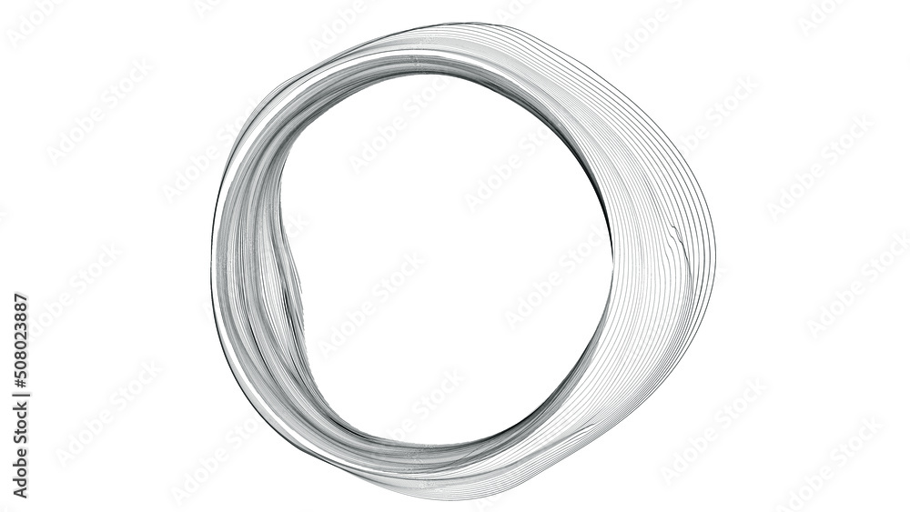 Flow Lines in Circle Form . Spiral Vector Illustration .Technology round Logo . Design element . Abstract Geometric shape . Striped border Flow Lines in Circle Form . Spiral Vector Illustration .Technology round Logo . Design element . Abstract Geometric shape . Striped border