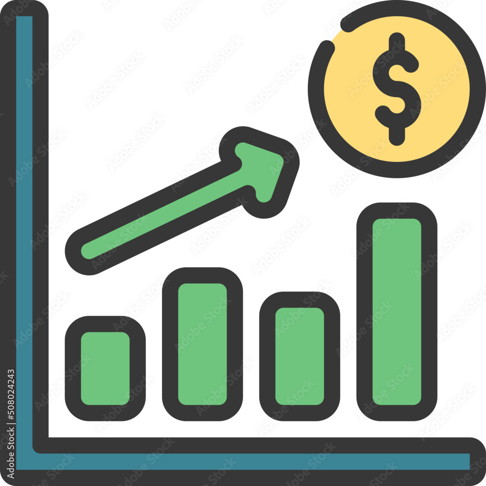 Obraz premium Financial Profits Icon