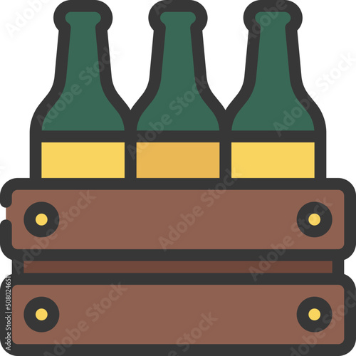 Beer Bottle Crate Icon