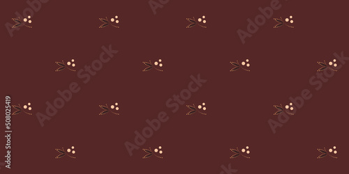 Cute small abstract flowers motif pattern continuous background. Modern decor ditsy floral fabric design textile swatch ladies dress all over print block.