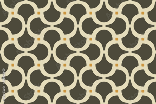 Entangle lines pattern abstract shapes repeating geometric motif continuous background vintage ornament. Japan style fabric design textile swatch ladies dress, scarf, man shirt all over print block.
