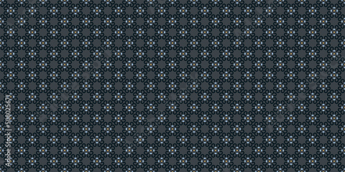 Damask medallion pattern abstract line shape geometric motif grayscale continuous background. Oriental style modern lux fabric design textile swatch ladies dress, man shirt all over print block.