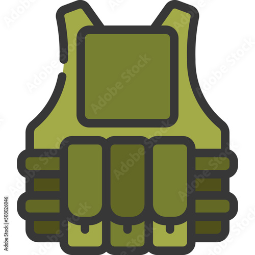 Bullet Proof Jacket Icon