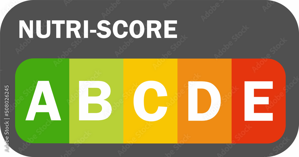 Nutri-score icons set. Isolatad Nutriscore stickers for packaging on white background. Food rating system signs : A, B, C, D, E. Vector illustration. Nutri-score icons set. Isolatad Nutriscore stickers for packaging on white background. Food rating system signs : A, B, C, D, E. Vector illustration.