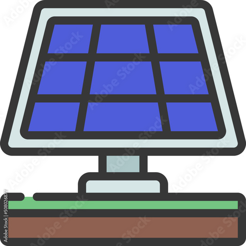 Solar Pannel Power Icon