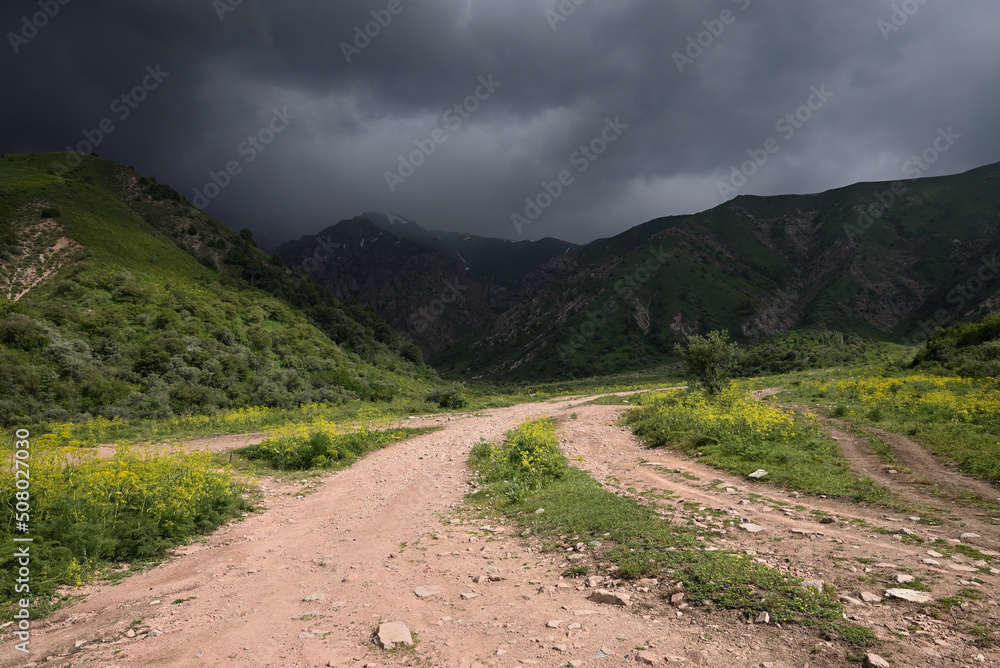 Thunder storm in the mountains Thunder storm in the mountains