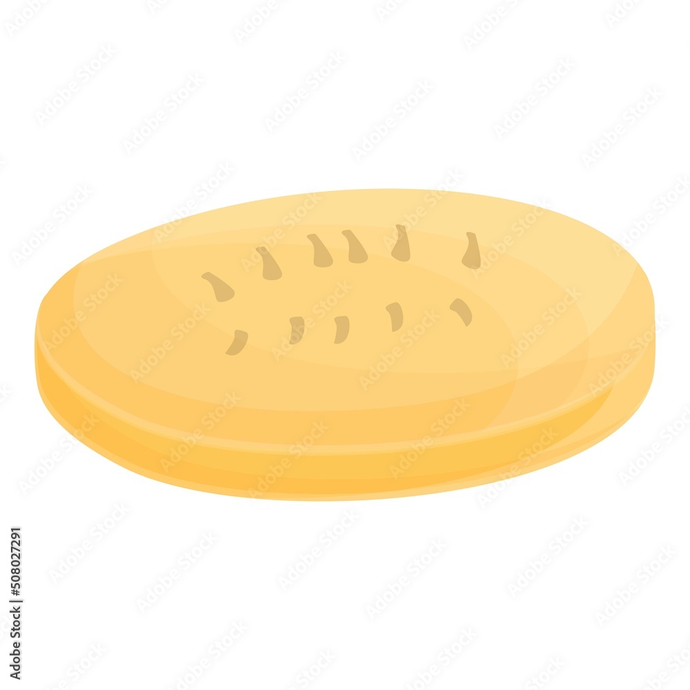 Banana dry piece icon cartoon vector. Fruit food. Snack label Banana dry piece icon cartoon vector. Fruit food. Snack label