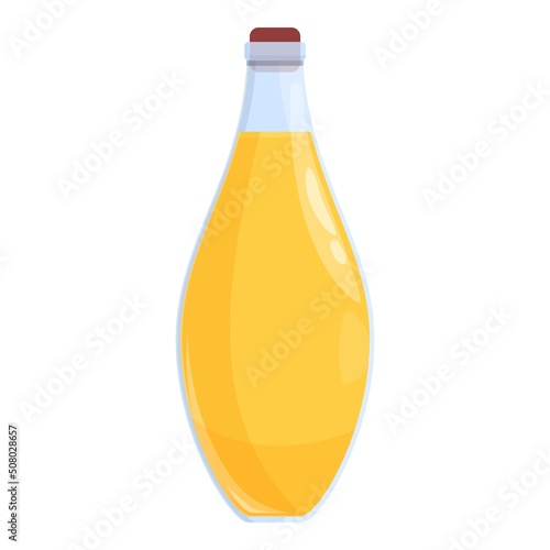 Olive oil jug icon cartoon vector. Food bottle. Extra oil extra