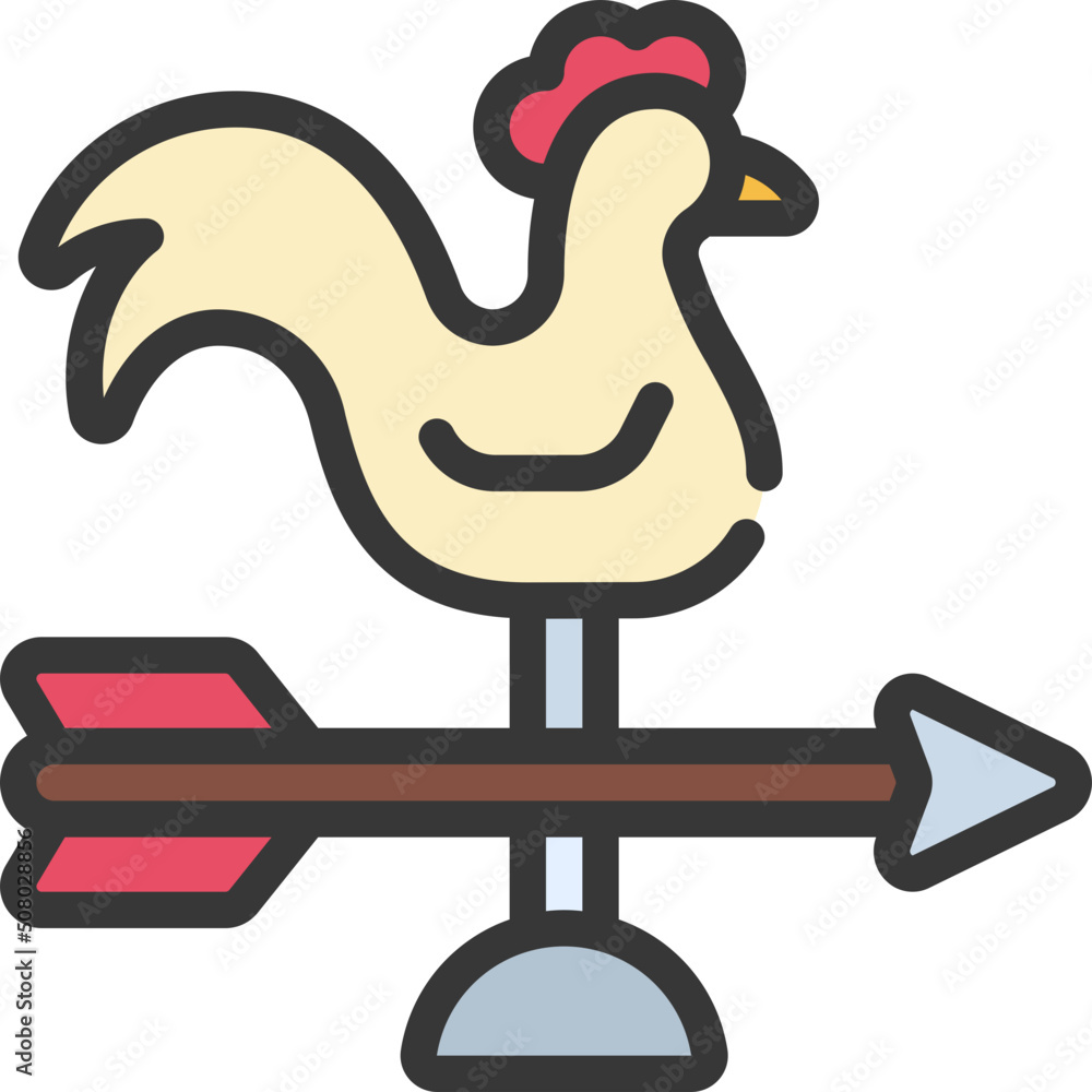 Fototapeta premium Wind Vane Icon