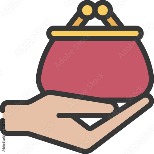 Give Coin Purse Icon