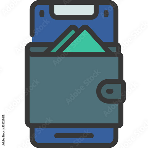 Mobile Wallet Icon