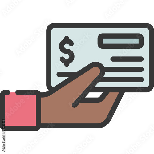 Pay With Cheque Icon
