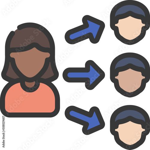 Delegate To Others Icon