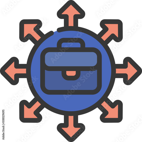Outsource Business Icon
