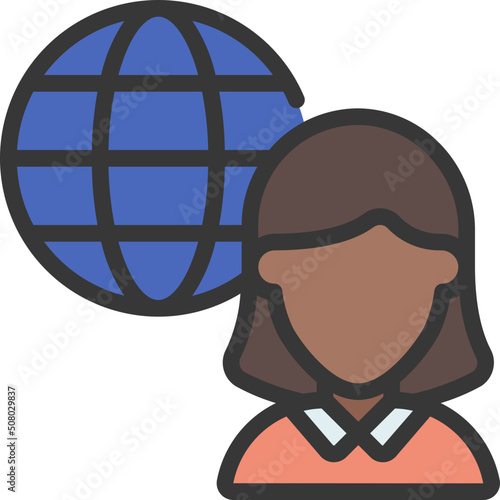 Internet Worker Icon