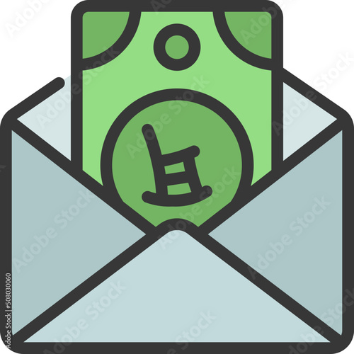 Pension Paycheck Icon