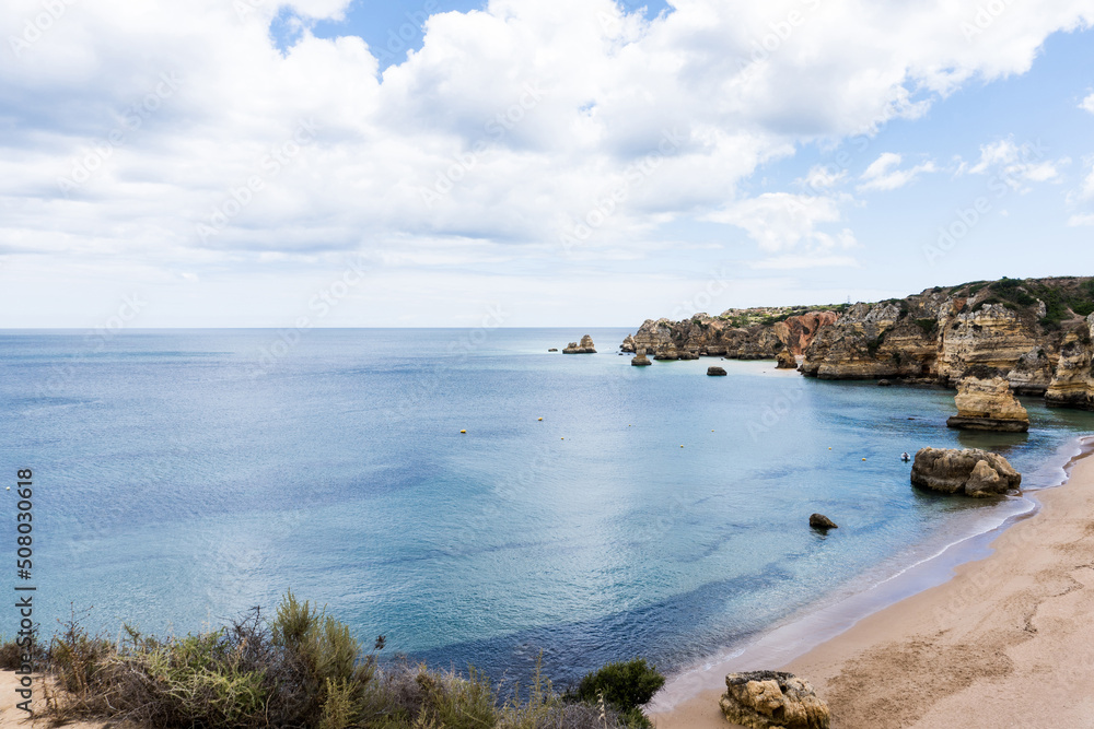 Panoramic beach view, Algarve
