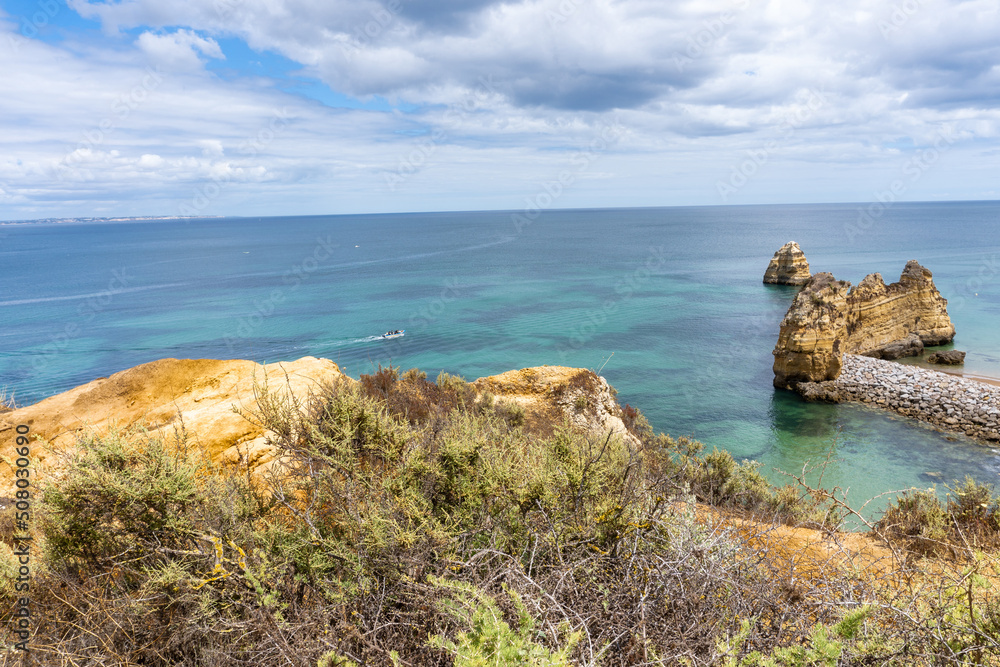 View of the rocks, Algarve, Portugal