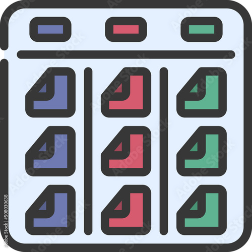 Kanban Development Icon