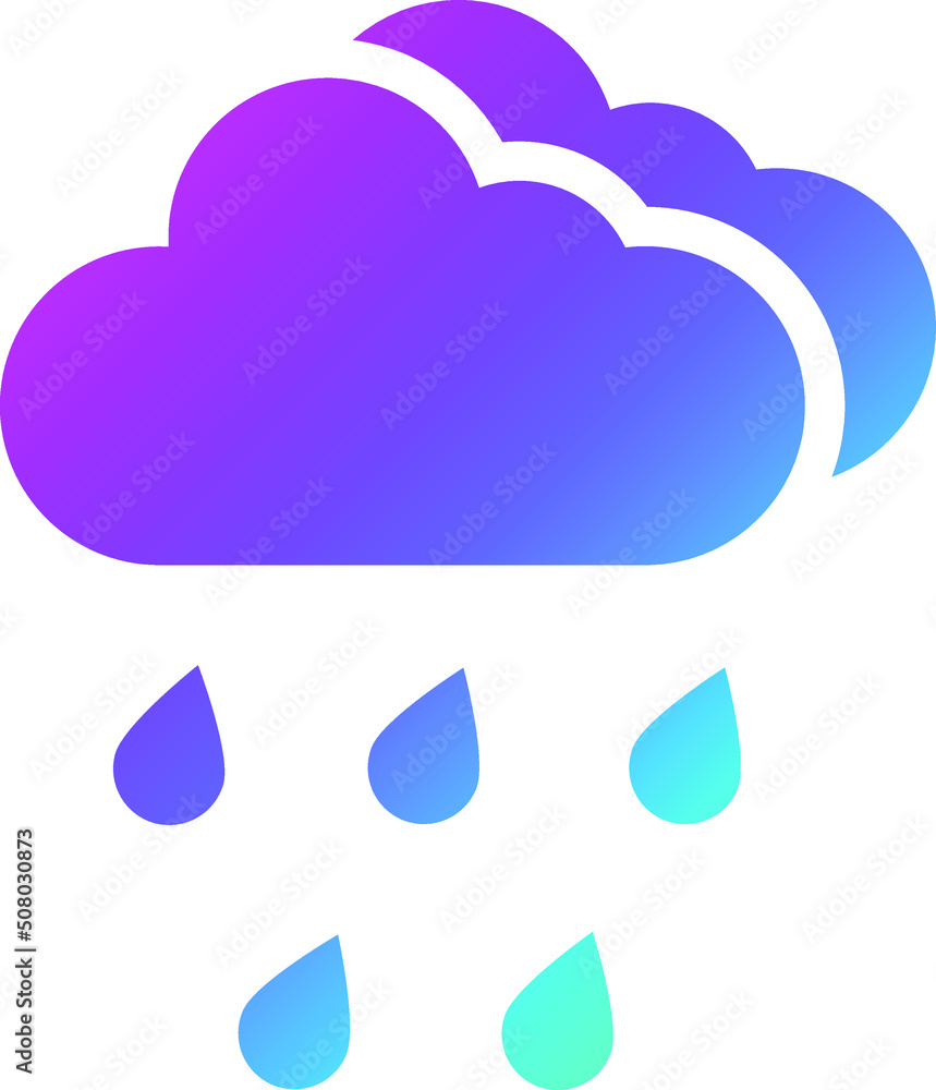 Heavy Rain Vector Icon Design Illustration Heavy Rain Vector Icon Design Illustration