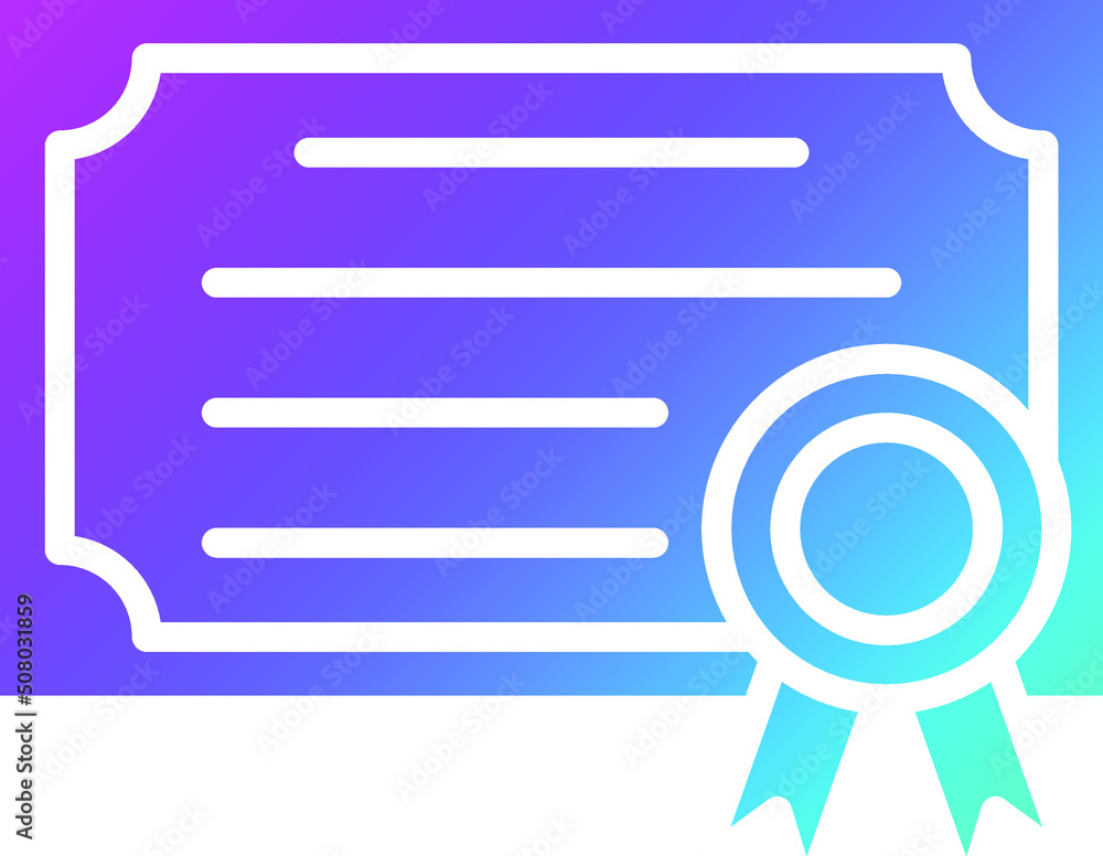 Certificate Vector Icon Design Illustration Certificate Vector Icon Design Illustration