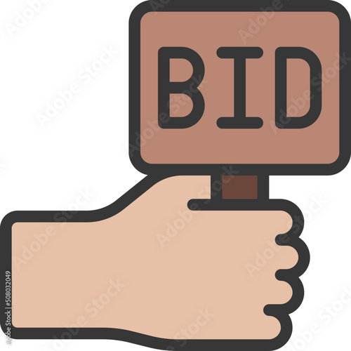 Auction Bidding Icon
