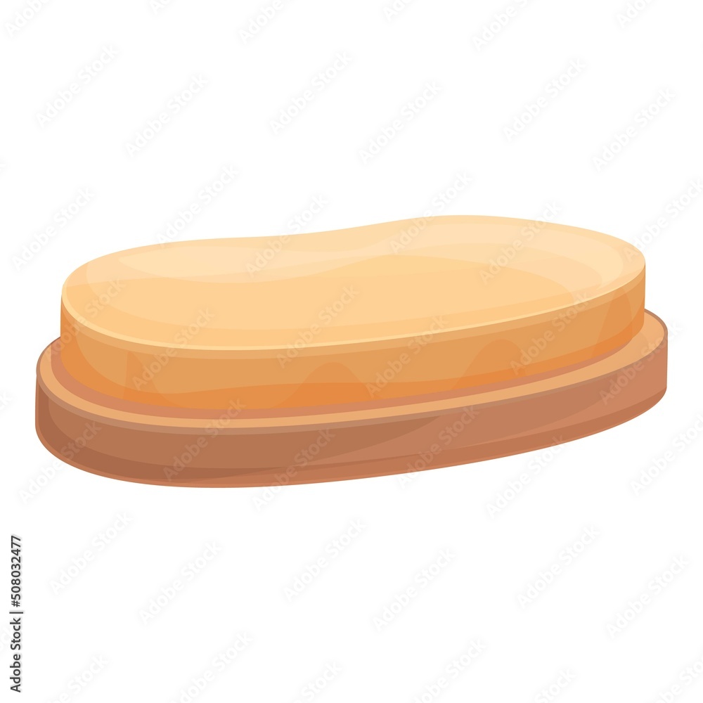 Bread foie gras icon cartoon vector. Food french. Meat pate - obrazy, fototapety, plakaty 
