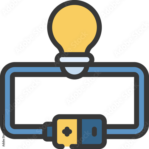 Battery Bulb Circuit Icon