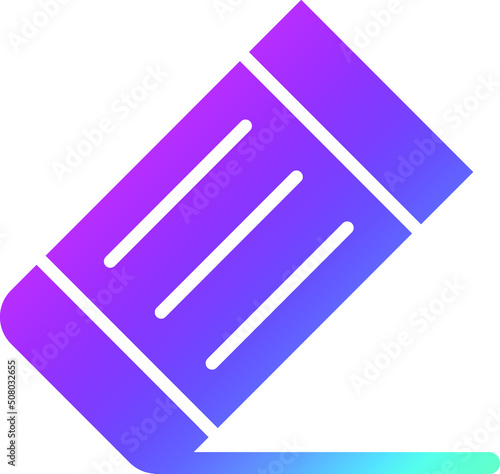 Eraser Vector Icon Design Illustration