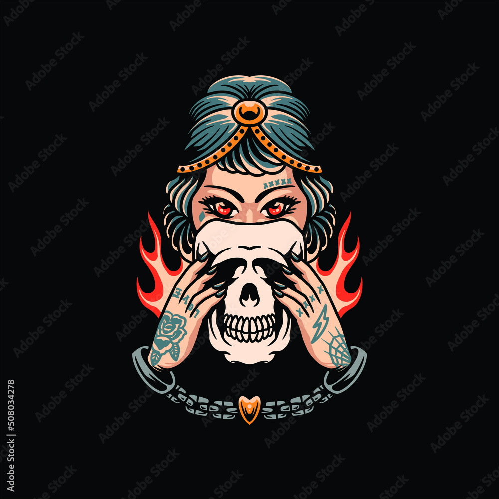 beauty inside tattoo vector design beauty inside tattoo vector design