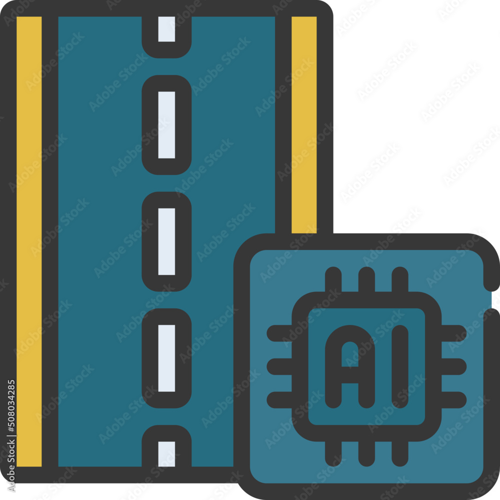 AI Road Icon