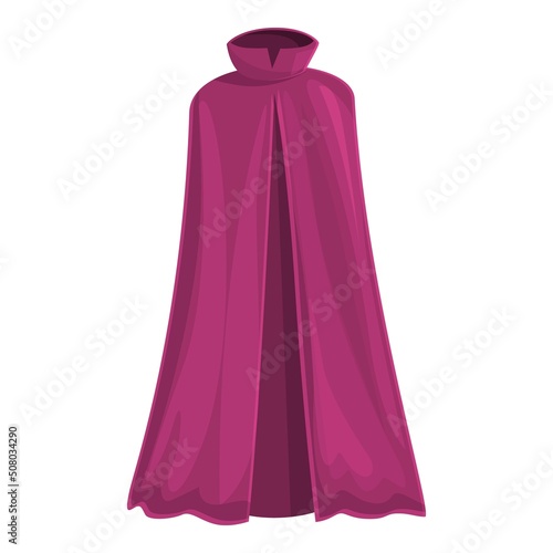 Cape cloak icon cartoon vector. Super hero. Magic back
