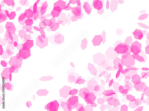 pink hexagon abstract pattern with white background colour