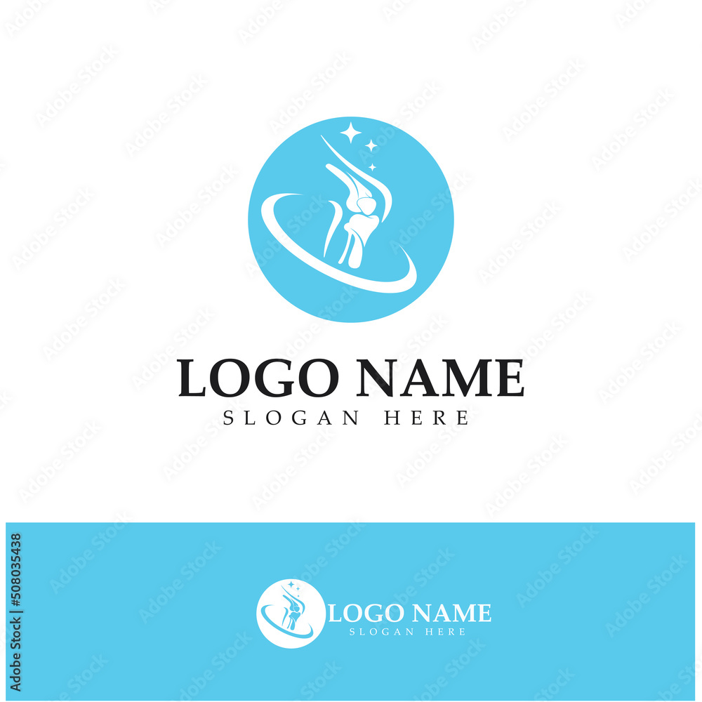 Fototapeta premium bone care healt logo symbol abstract design vector