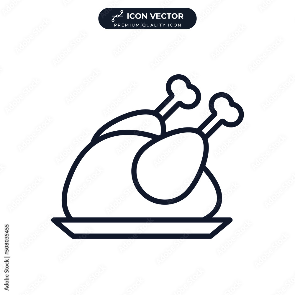 fried chicken icon symbol template for graphic and web design collection logo vector illustration fried chicken icon symbol template for graphic and web design collection logo vector illustration