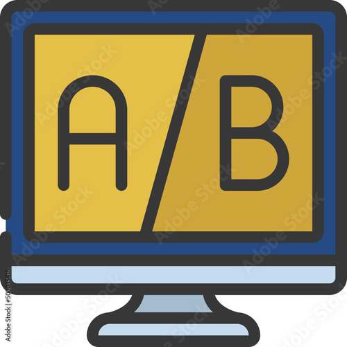 AB Testing Computer Icon