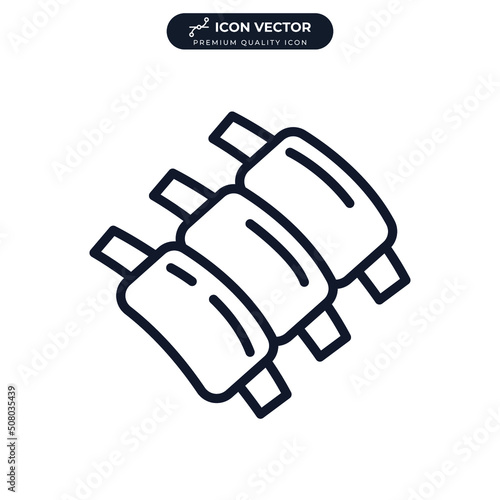 ribs icon symbol template for graphic and web design collection logo vector illustration