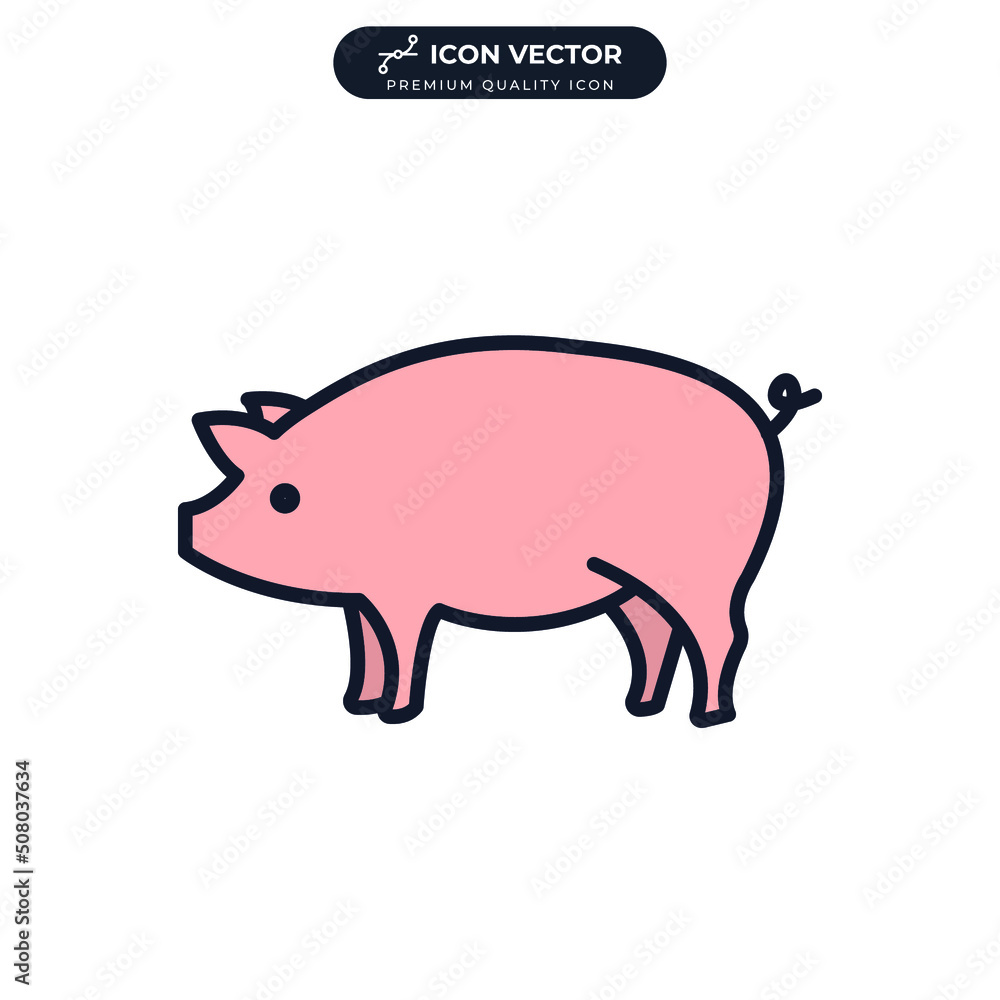 pork icon symbol template for graphic and web design collection logo vector illustration pork icon symbol template for graphic and web design collection logo vector illustration