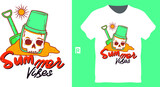 t shirt design for summer beach