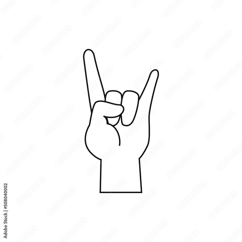 Rock Hand icon vector set. rock and roll illustration sign collection. rock concert symbol or logo. Rock Hand icon vector set. rock and roll illustration sign collection. rock concert symbol or logo.