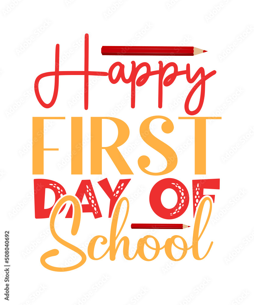 Hello Back to School svg, First day of School svg, Back to School